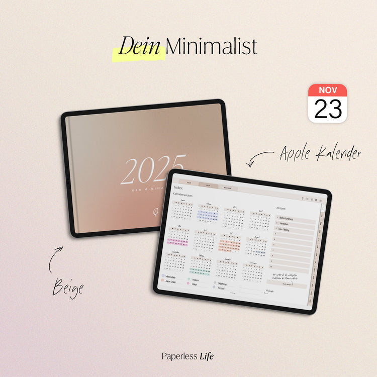 Digitaler Planer 2025 | Der Minimalist