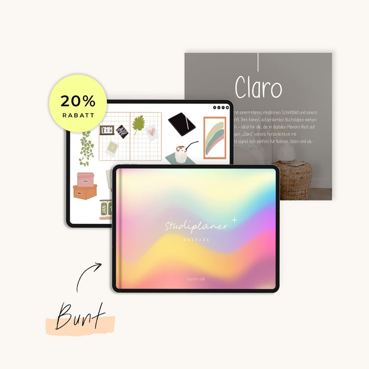 Bundle: Digitaler Studienplaner 2025/26 "Study-Buddy"