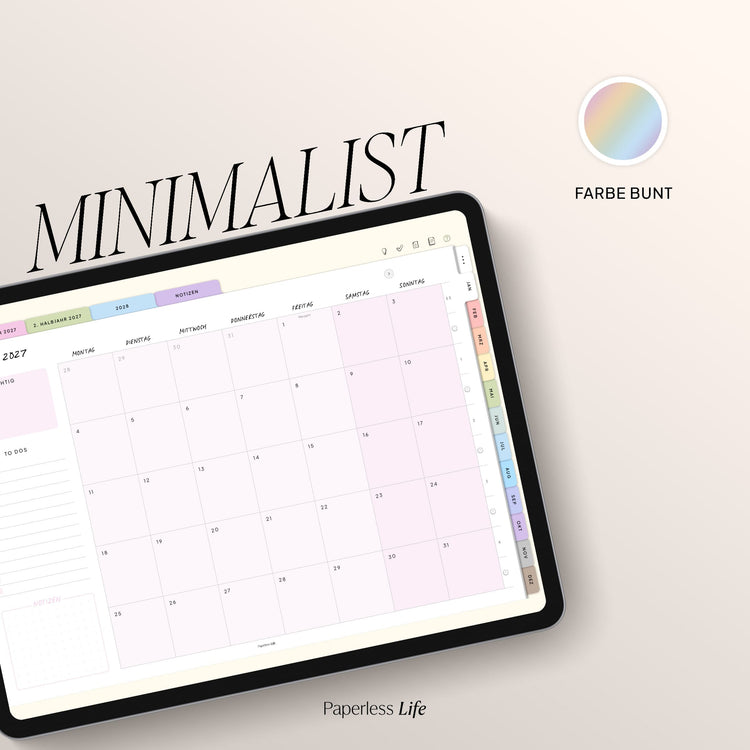 Digitaler Planer 2027 | Der Minimalist