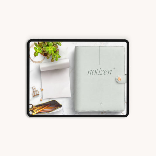 Digitales Notizbuch "Ringbuch" - 15 Reiter | Passend zum Lehrerkalender 26/27