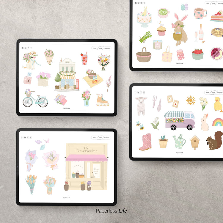 Digitale Sticker | Happy Spring 🌸
