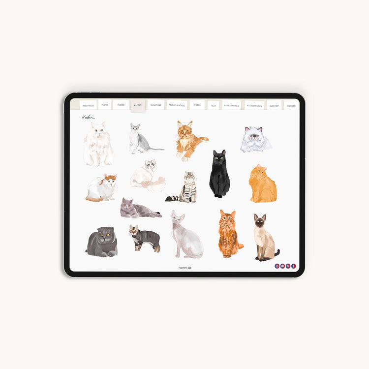 220 Digitale Sticker | Haustiere