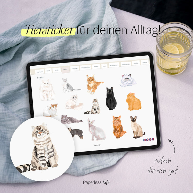 220 Digitale Sticker | Haustiere