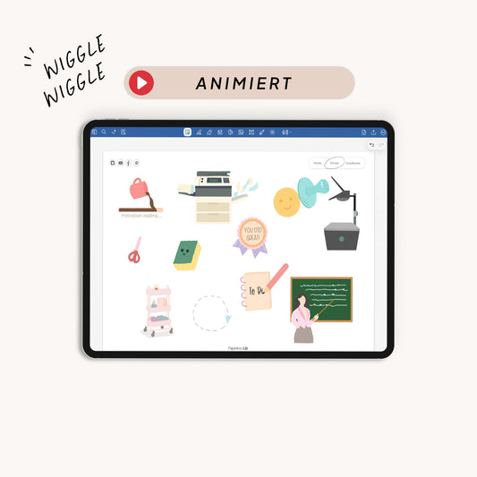 Animierte Lehrkraft-Sticker | Lehreralltag