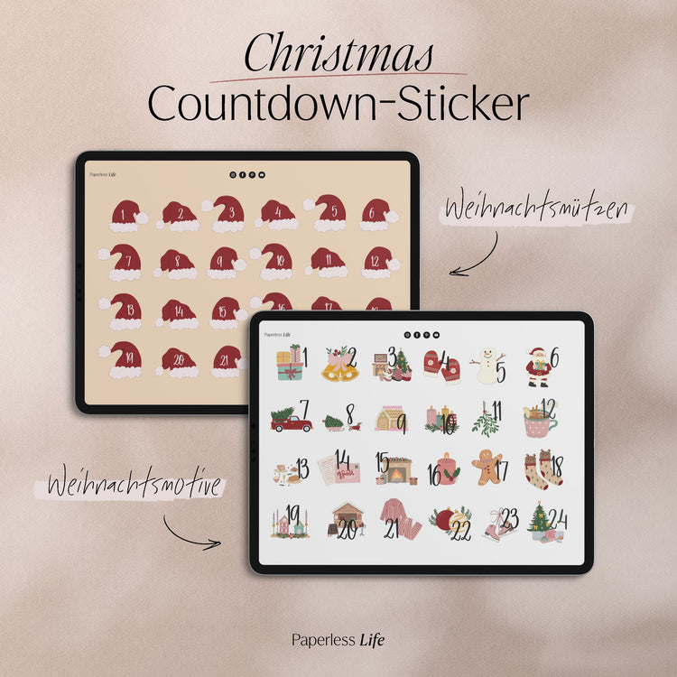 Digitale Sticker | Weihnachten "Merry Stickmas"