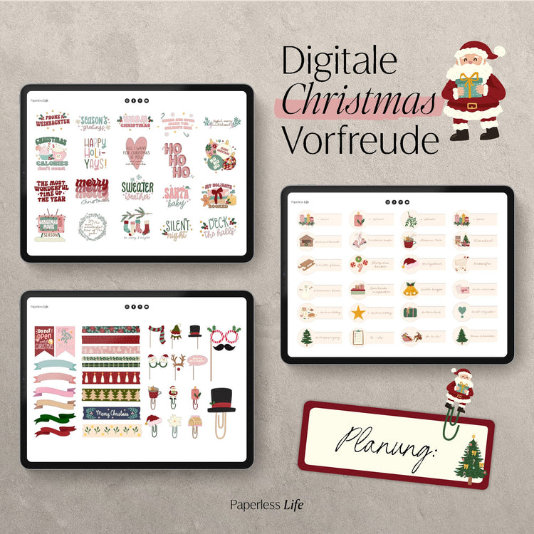 Digitale Sticker | Weihnachten "Merry Stickmas"
