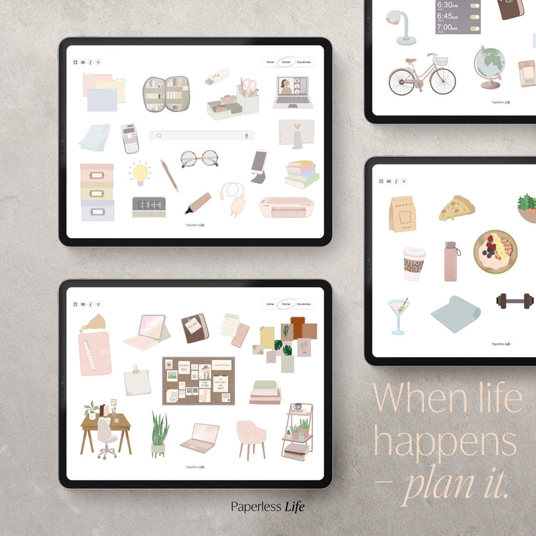 Digitale Sticker | Study Aesthetic
