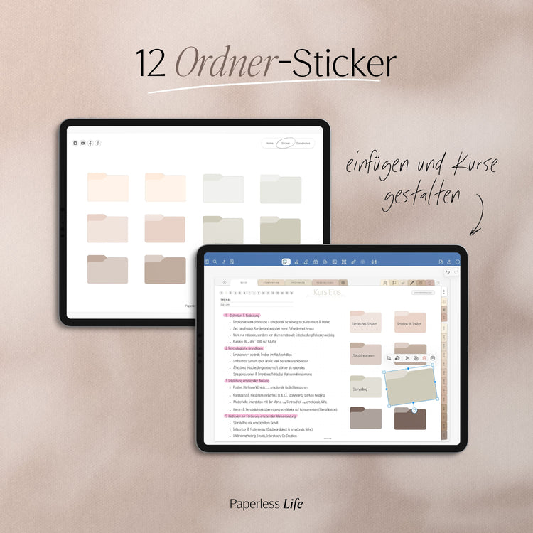 Digitale Sticker | Study Aesthetic