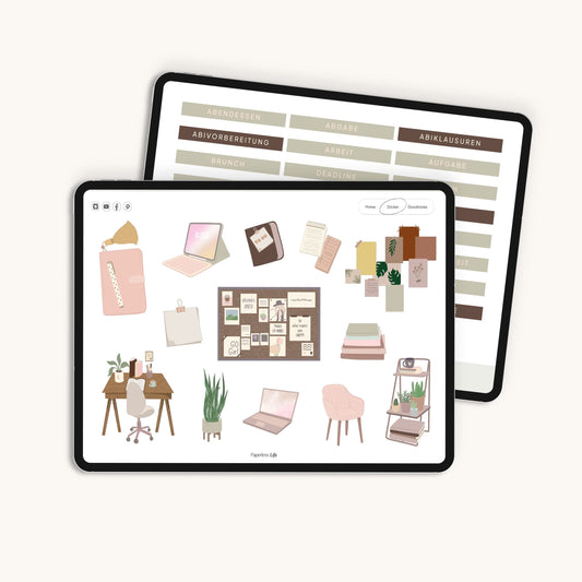 Digitale Sticker | Study Aesthetic