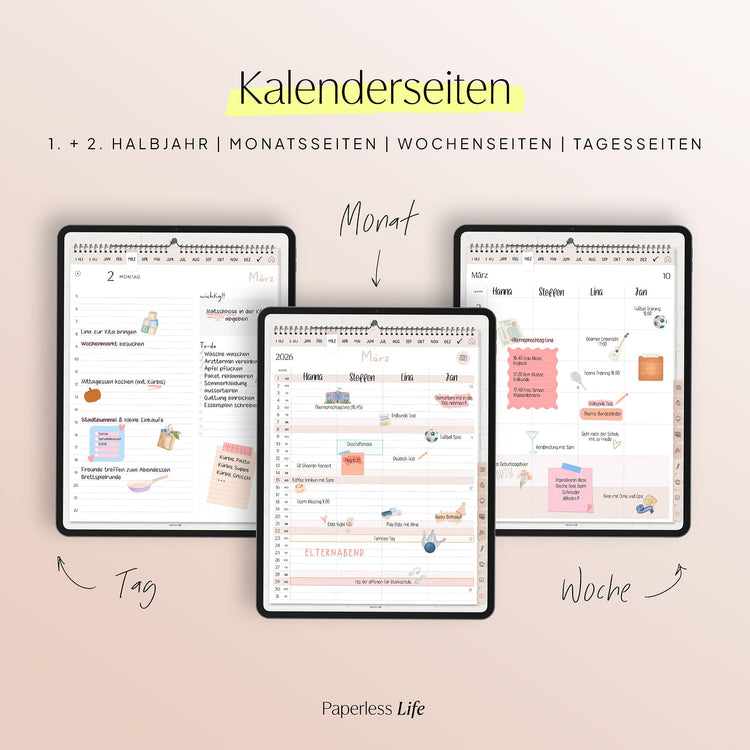 Digitaler Familienplaner 2026 | Wandkalender