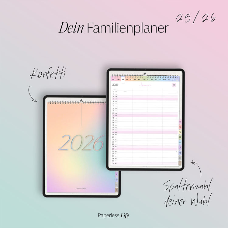Digitaler Familienplaner 2026 | Wandkalender