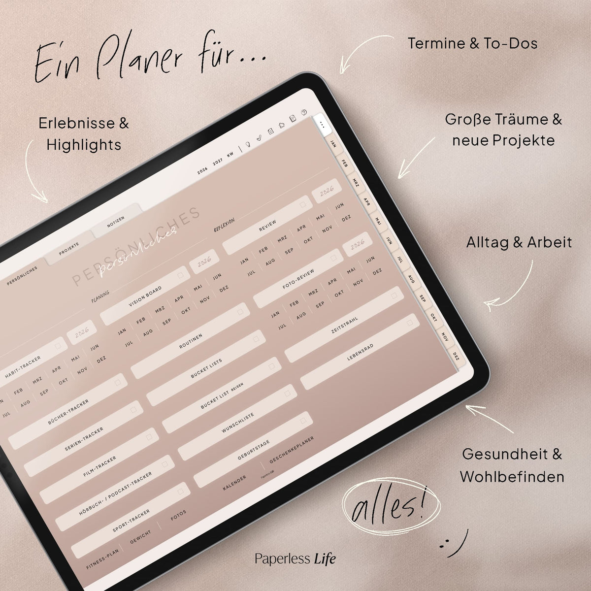 Digitaler Planer 2026 | Der Gamechanger