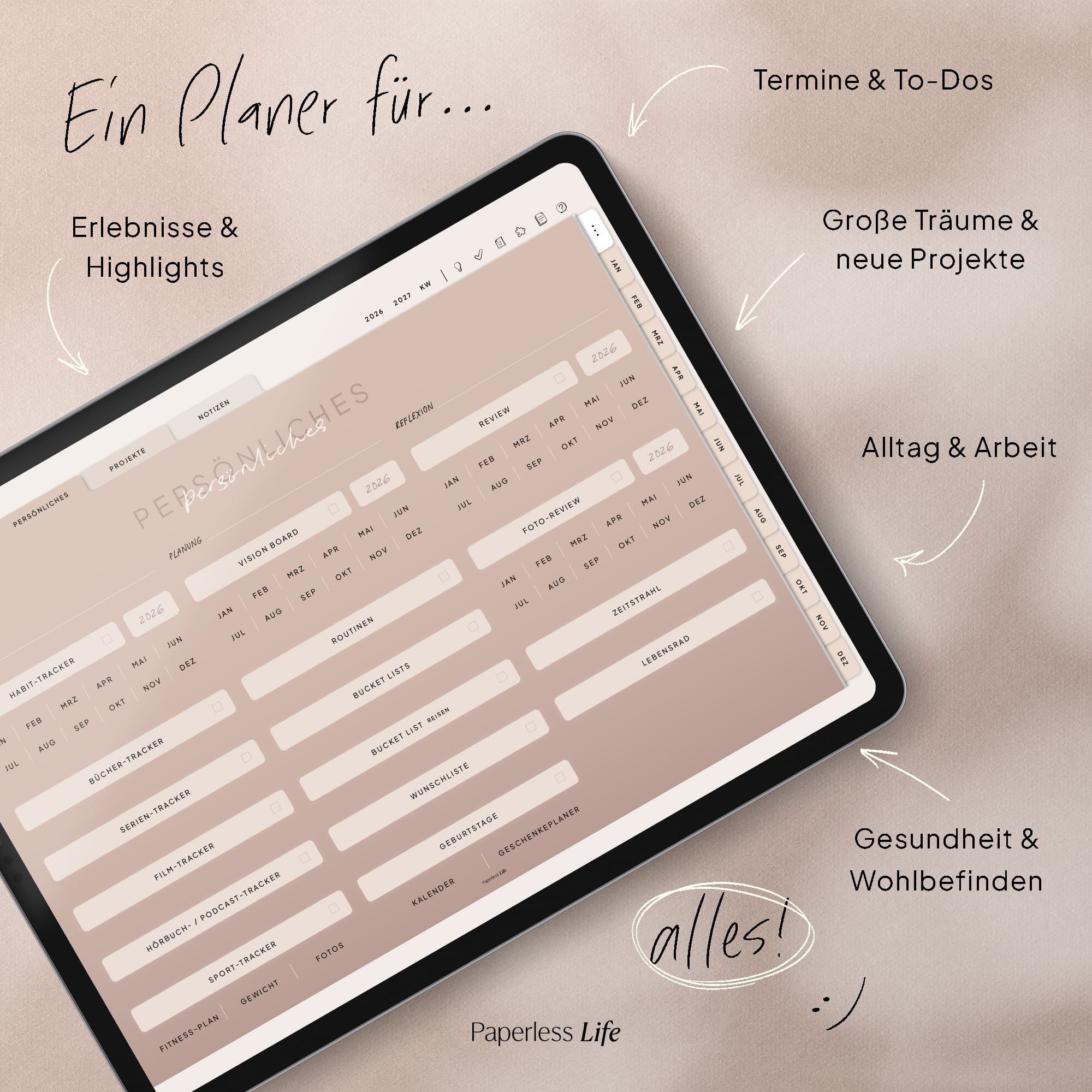 Digitaler Planer 2026 | Der Gamechanger