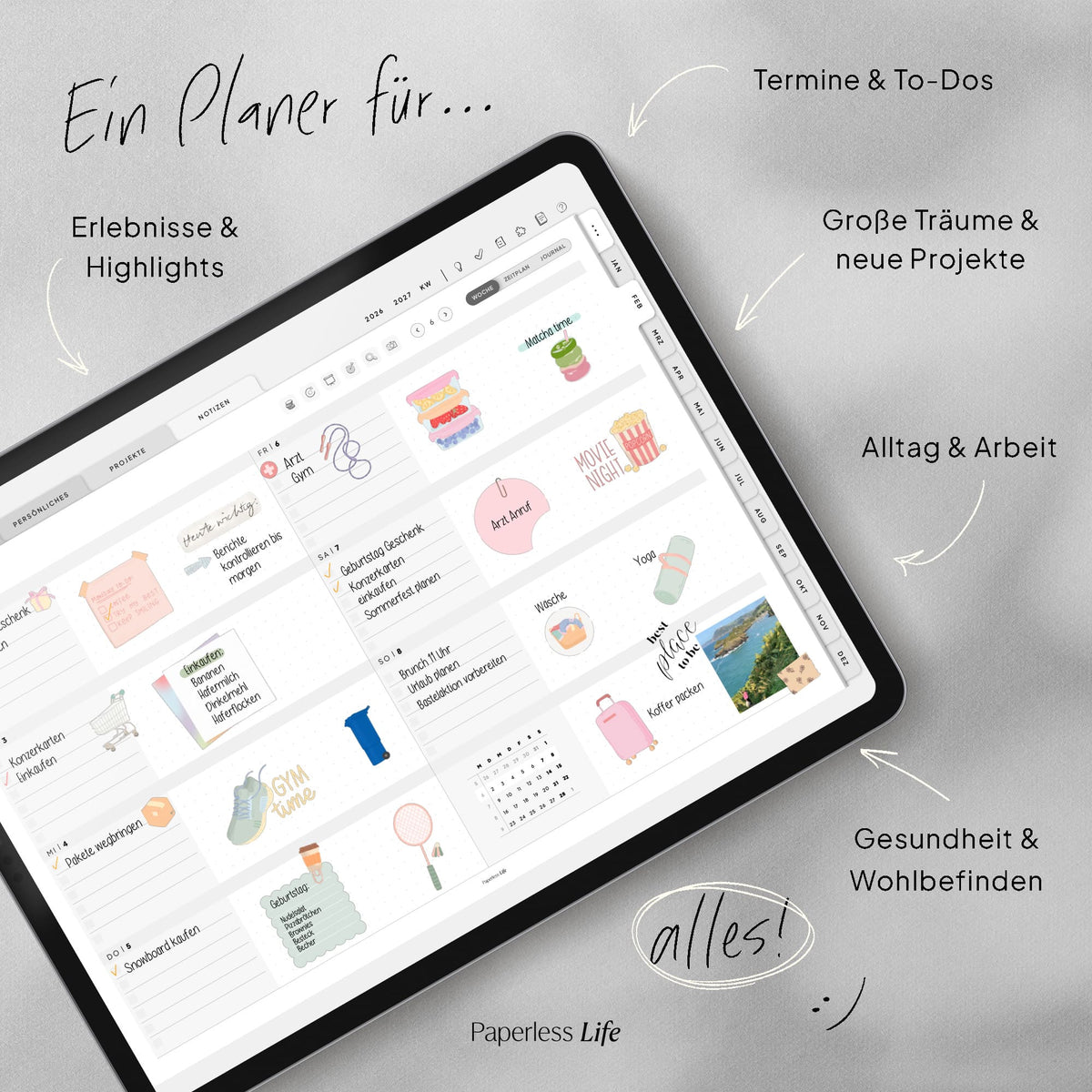 Digitaler Planer 2026 | Der Gamechanger