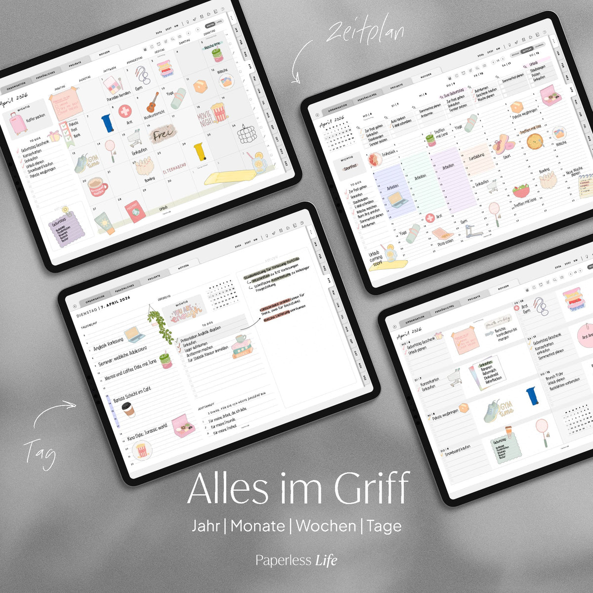 Digitaler Planer 2026 | Der Gamechanger