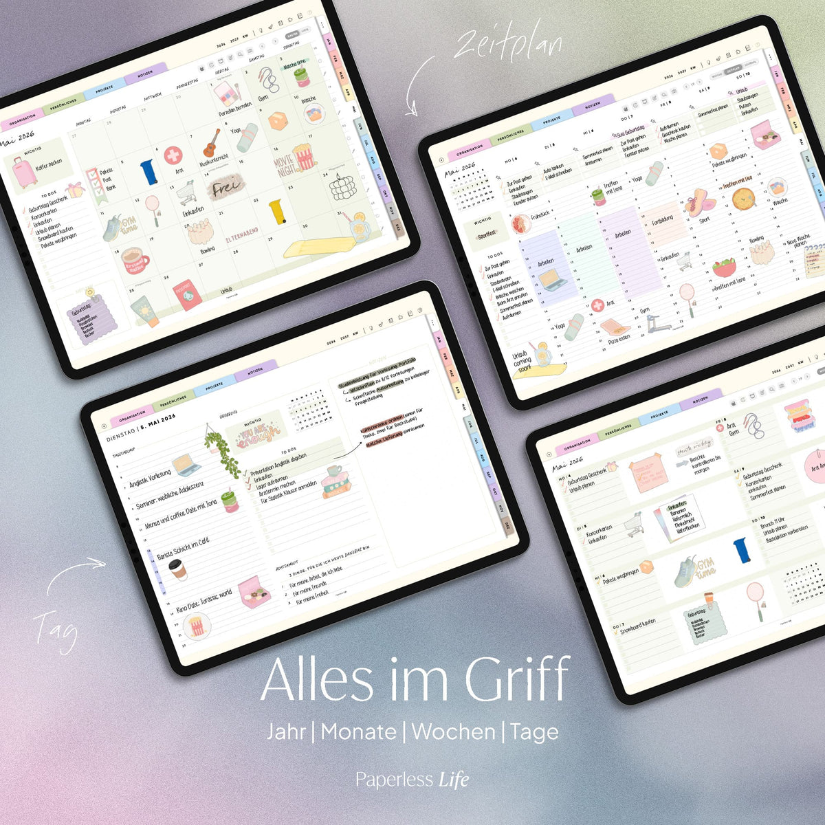 Digitaler Planer 2026 | Der Gamechanger