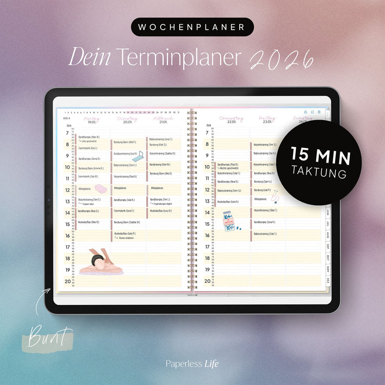 Digitaler Terminplaner 2026 | Für Solo-Selbstständige und kleine Teams