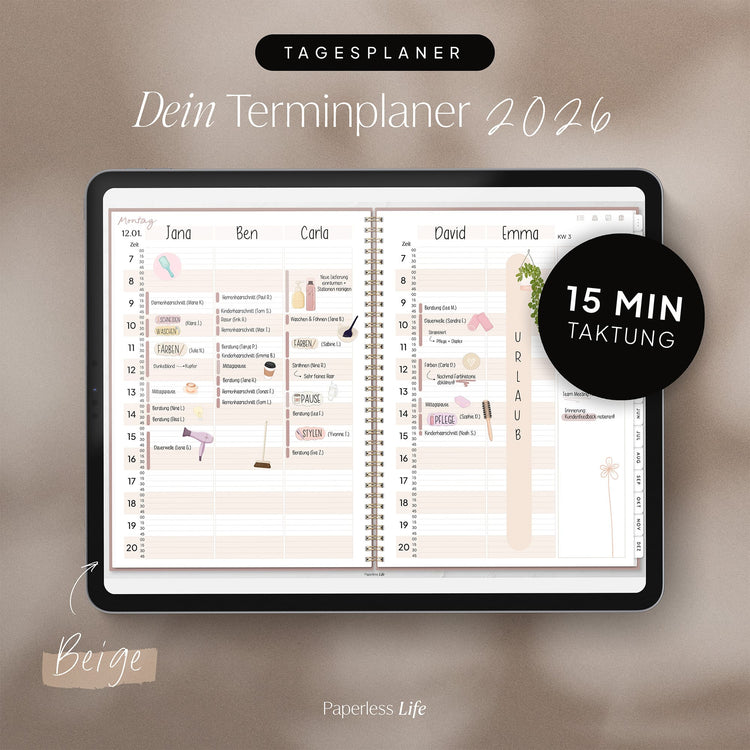 Digitaler Terminplaner 2026 | Für Solo-Selbstständige und kleine Teams