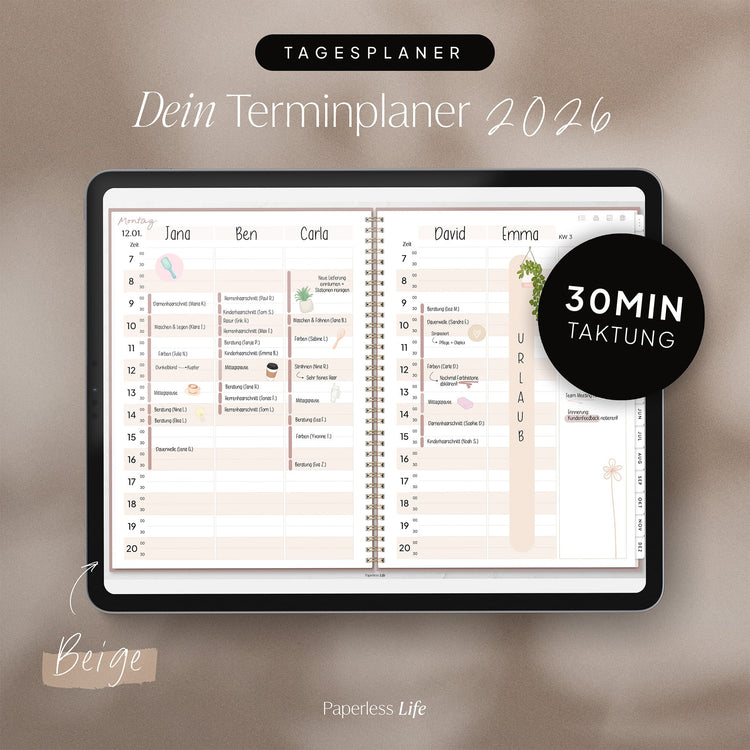 Digitaler Terminplaner 2026 | Für Solo-Selbstständige und kleine Teams