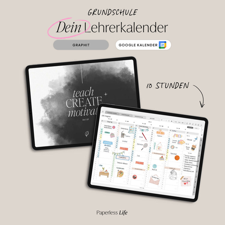 Digital Teacher Calendar Primary School 25/26 "The Gamechanger"