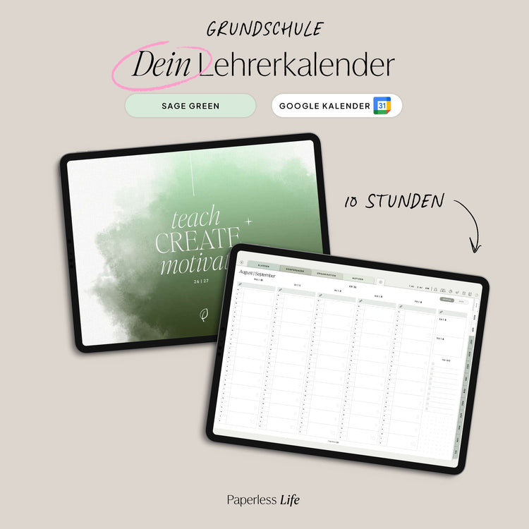 Digital Teacher Calendar Primary School 25/26 "The Gamechanger"