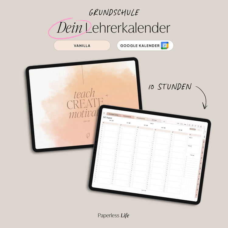 Digital Teacher Calendar Primary School 25/26 "The Gamechanger"