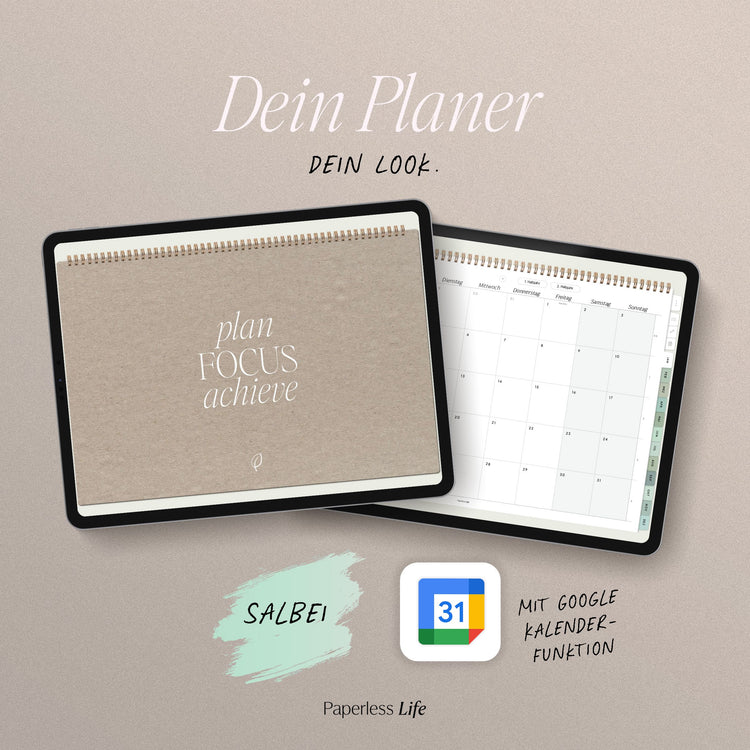 Digital monthly planner 2025