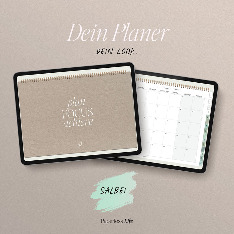 Digital monthly planner 2025