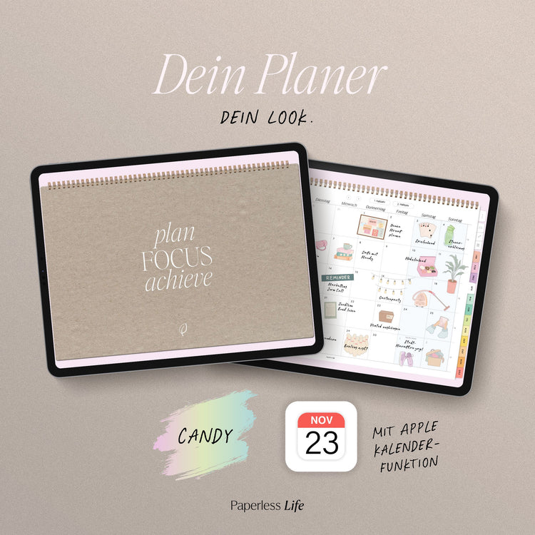 Digital monthly planner 2025