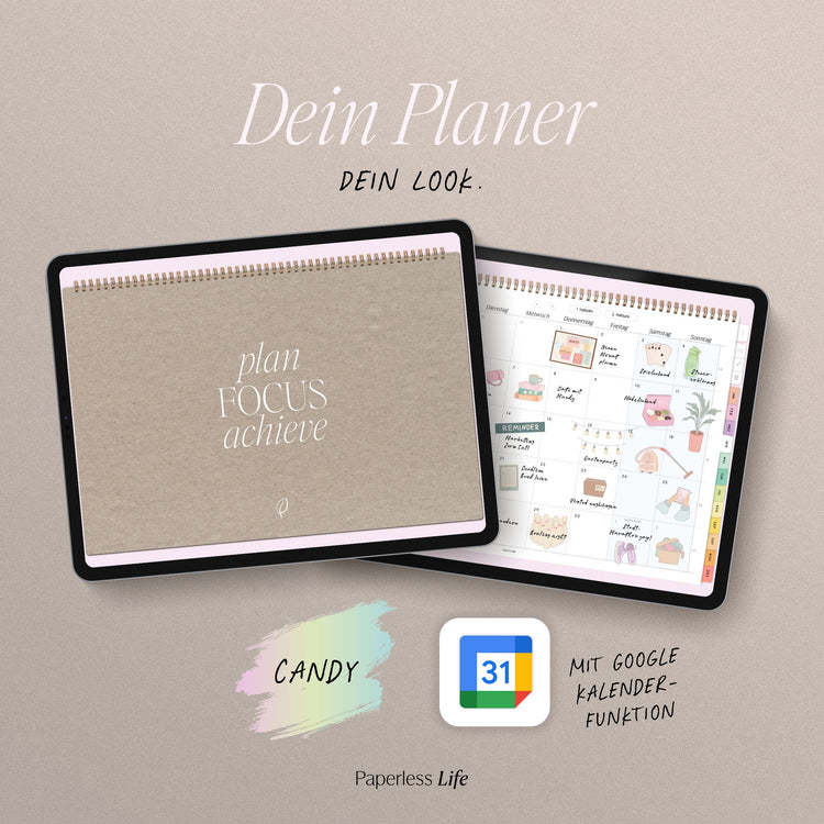 Digital monthly planner 2025