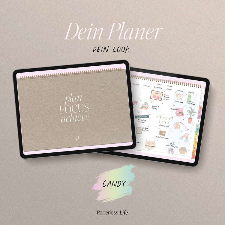 Digital monthly planner 2025