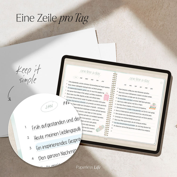 One Line a Day | 1‑Jahres‑Tagebuch