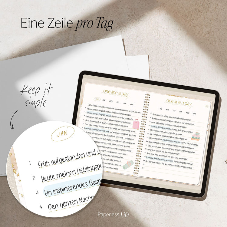 One Line a Day | 1‑Jahres‑Tagebuch