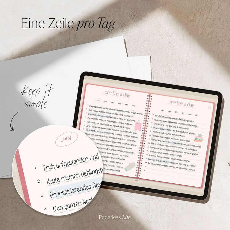 One Line a Day | 1‑Jahres‑Tagebuch