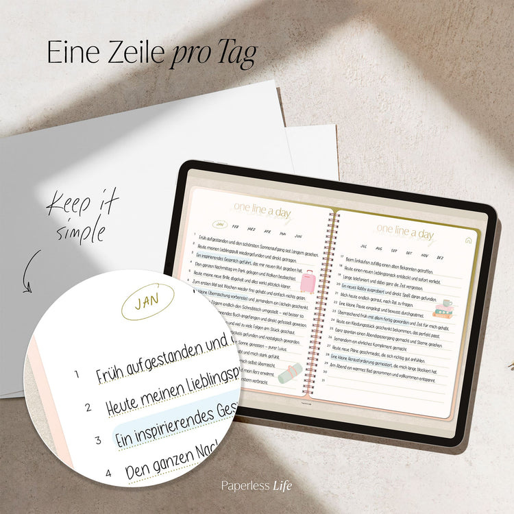 One Line a Day | 1‑Jahres‑Tagebuch