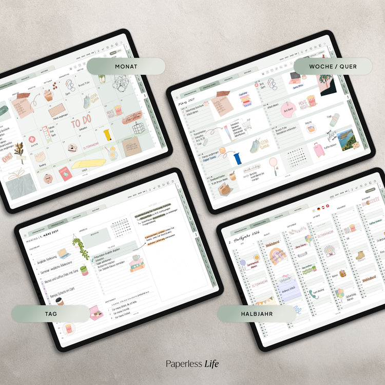 18-Month Digital Planner July 2025 - December 2026 | The Game Changer