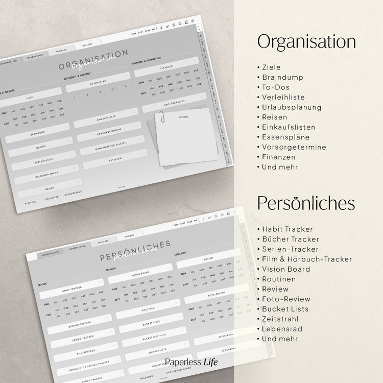 18-Month Digital Planner July 2025 - December 2026 | The Game Changer