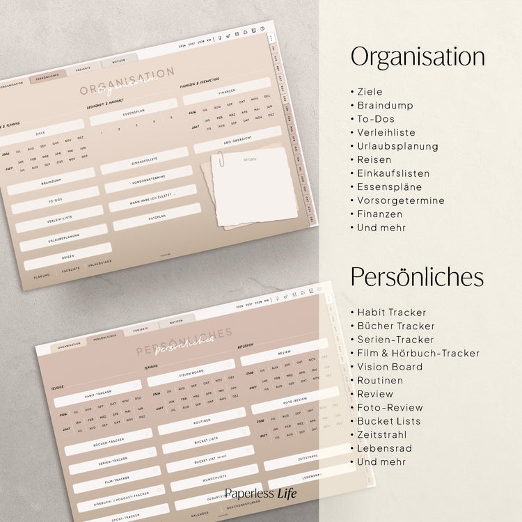 18-Month Digital Planner July 2025 - December 2026 | The Game Changer