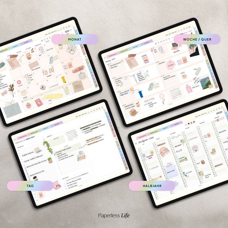 18-Month Digital Planner July 2025 - December 2026 | The Game Changer