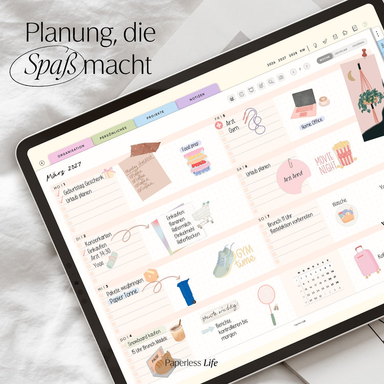 18-Month Digital Planner July 2025 - December 2026 | The Game Changer