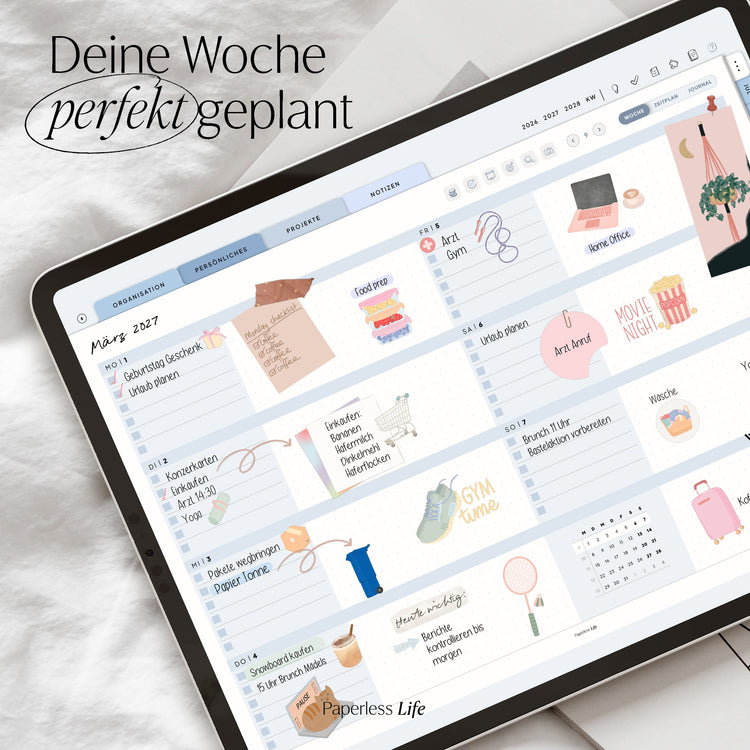 18-Month Digital Planner July 2025 - December 2026 | The Game Changer