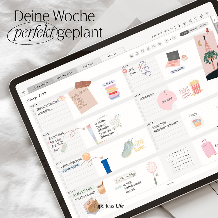 18-Month Digital Planner July 2025 - December 2026 | The Game Changer