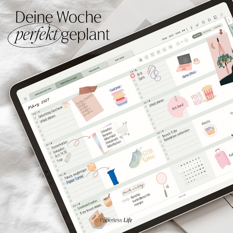 18-Month Digital Planner July 2025 - December 2026 | The Game Changer