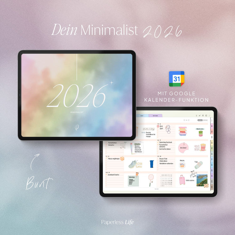Digitaler Planer 2026 | Der Minimalist