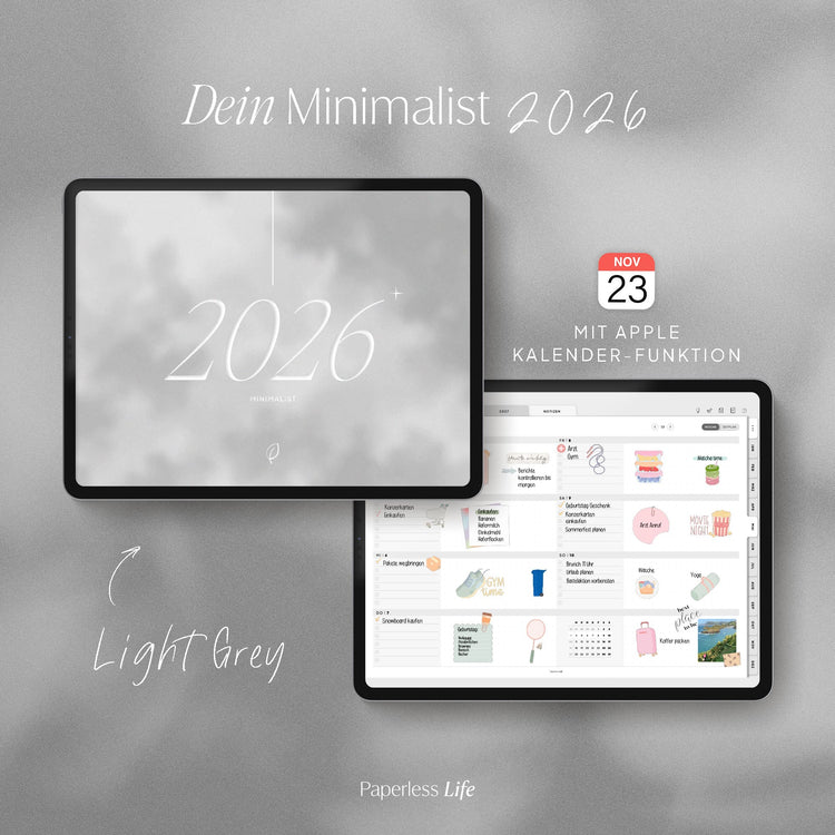 Digitaler Planer 2026 | Der Minimalist