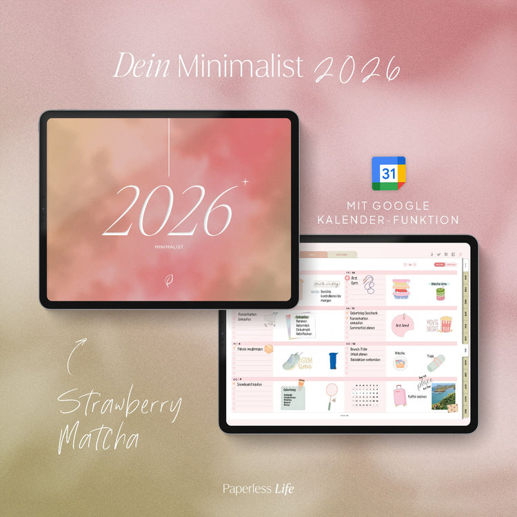 Digitaler Planer 2026 | Der Minimalist
