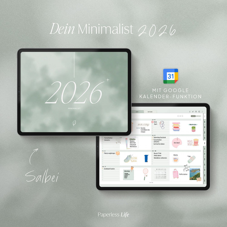 Digitaler Planer 2026 | Der Minimalist