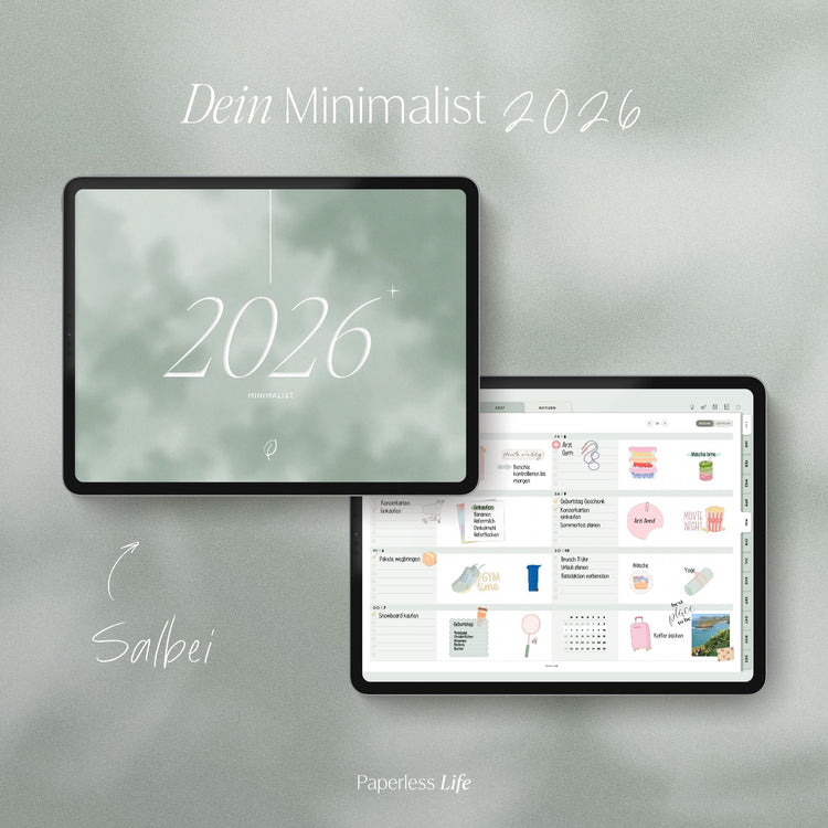 Digitaler Planer 2026 | Der Minimalist