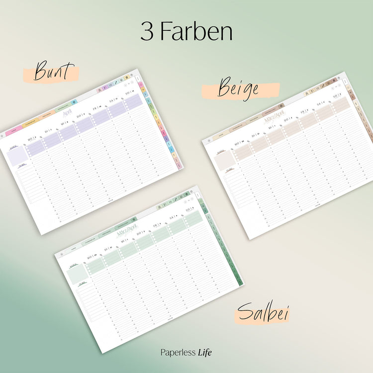 Bundle: Digitaler Studienplaner 2025/26 "Study-Buddy"