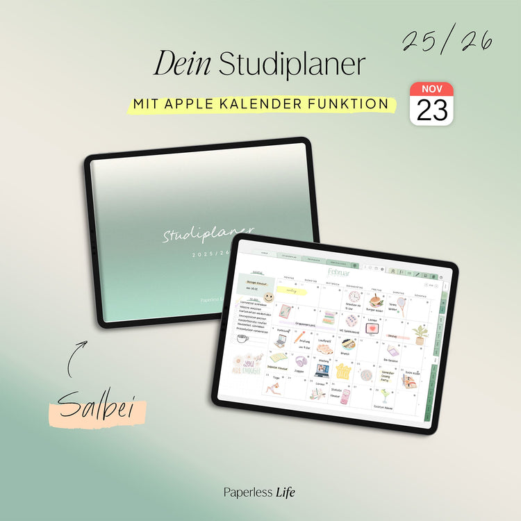 Bundle: Digitaler Studienplaner 2025/26 "Study-Buddy"